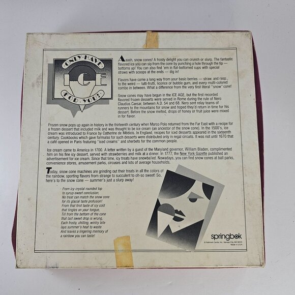 Vintage Springbok Jigsaw Puzzle Only Have Ice For You 500 Pieces *Missing Piece* - Picture 9 of 9